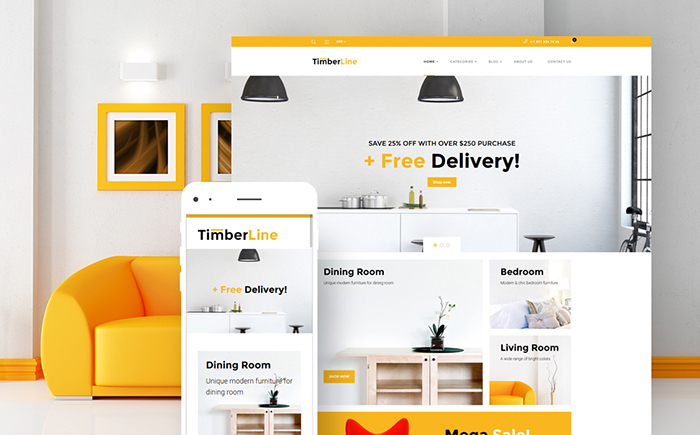 Timberline - Furniture Store WooCommerce Theme