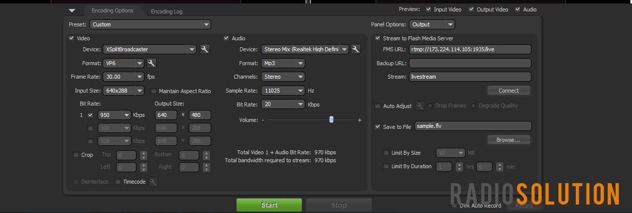 Adobe Flash Media Live Encoder Desktop Streaming Stock