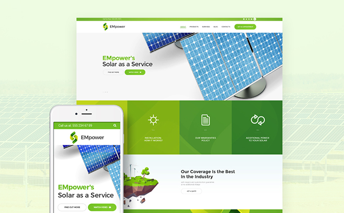 Solar Energy WordPress Theme 