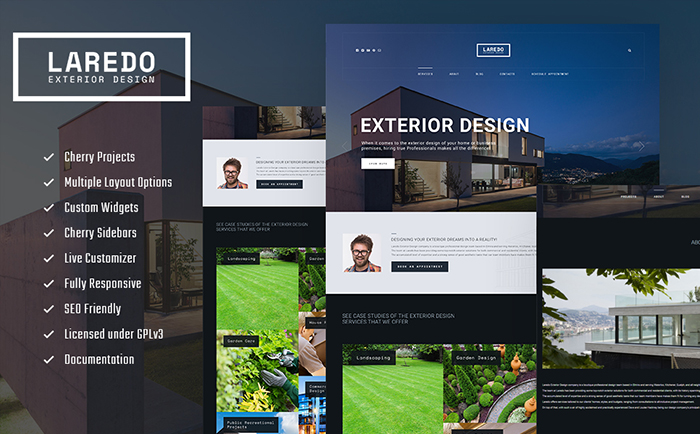 Exterior Design Company WordPress Theme 