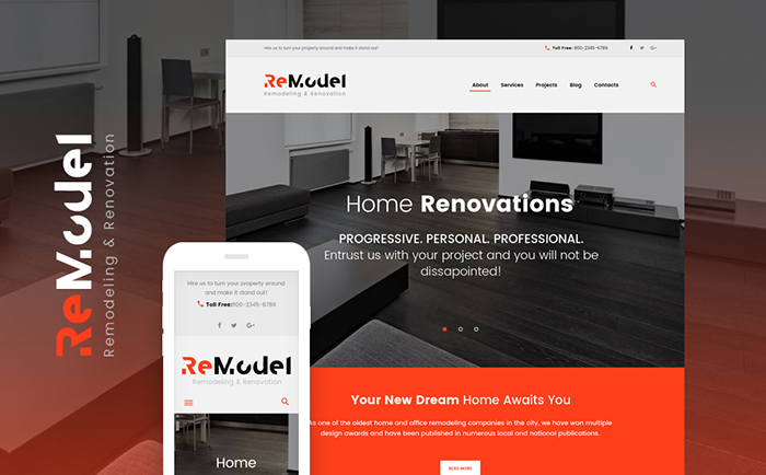 Remodeling WordPress Theme 