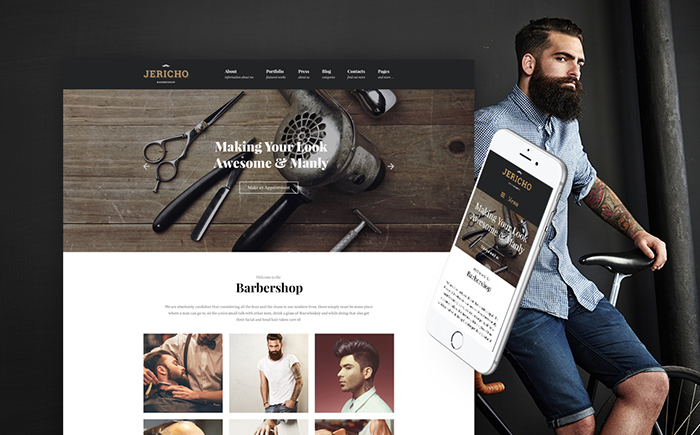 Barber Shop WordPress Theme 