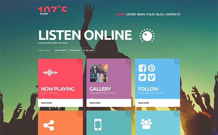 Breathtaking Selection of 10 Best Radio Website Templates for Your ...